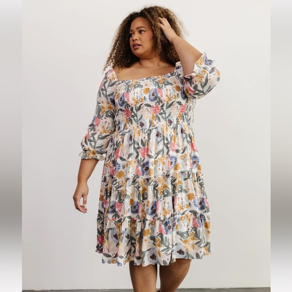 Baltic Born Marta Smocked Midi Dress